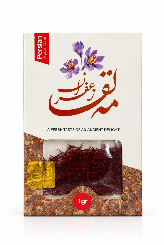 زعفران سرگل یک گرمی مه لقا با بسته بندی پاکتی
